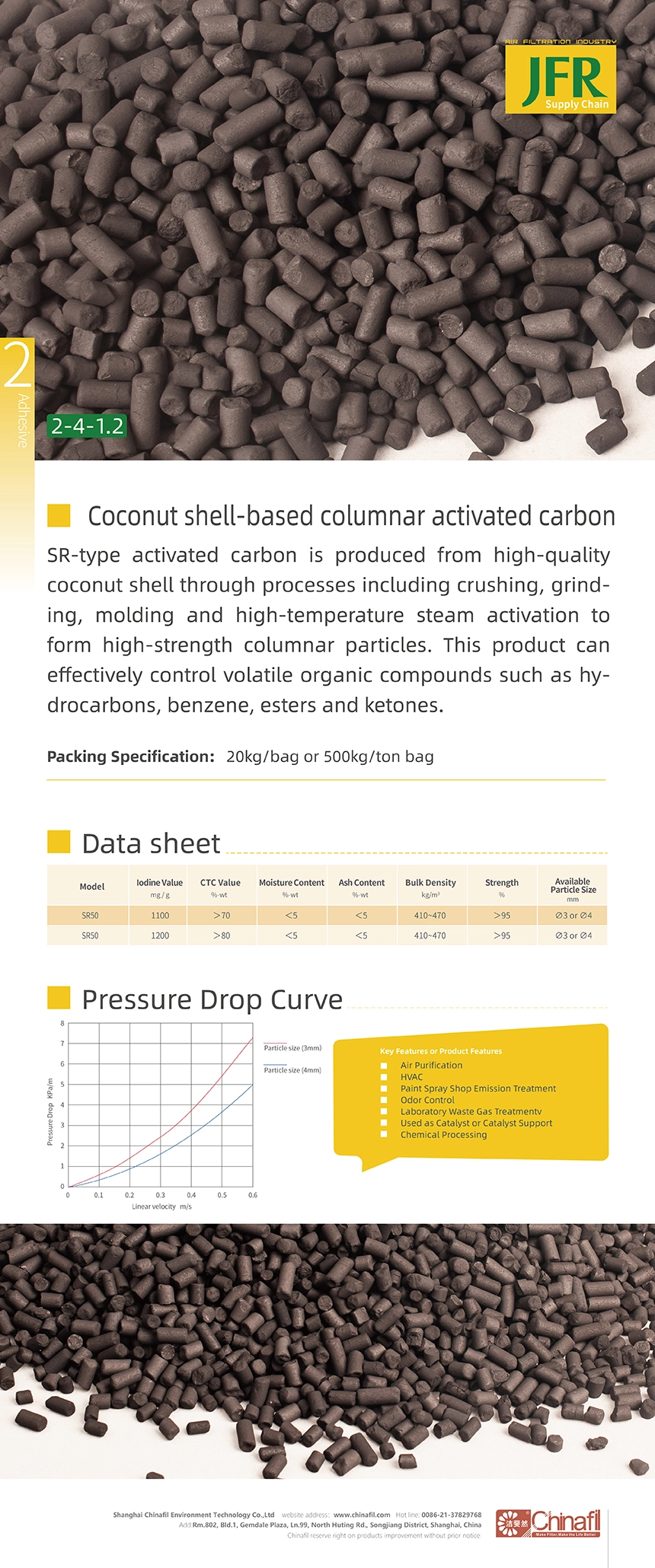 Coconut Shell-Based Activated Carbon